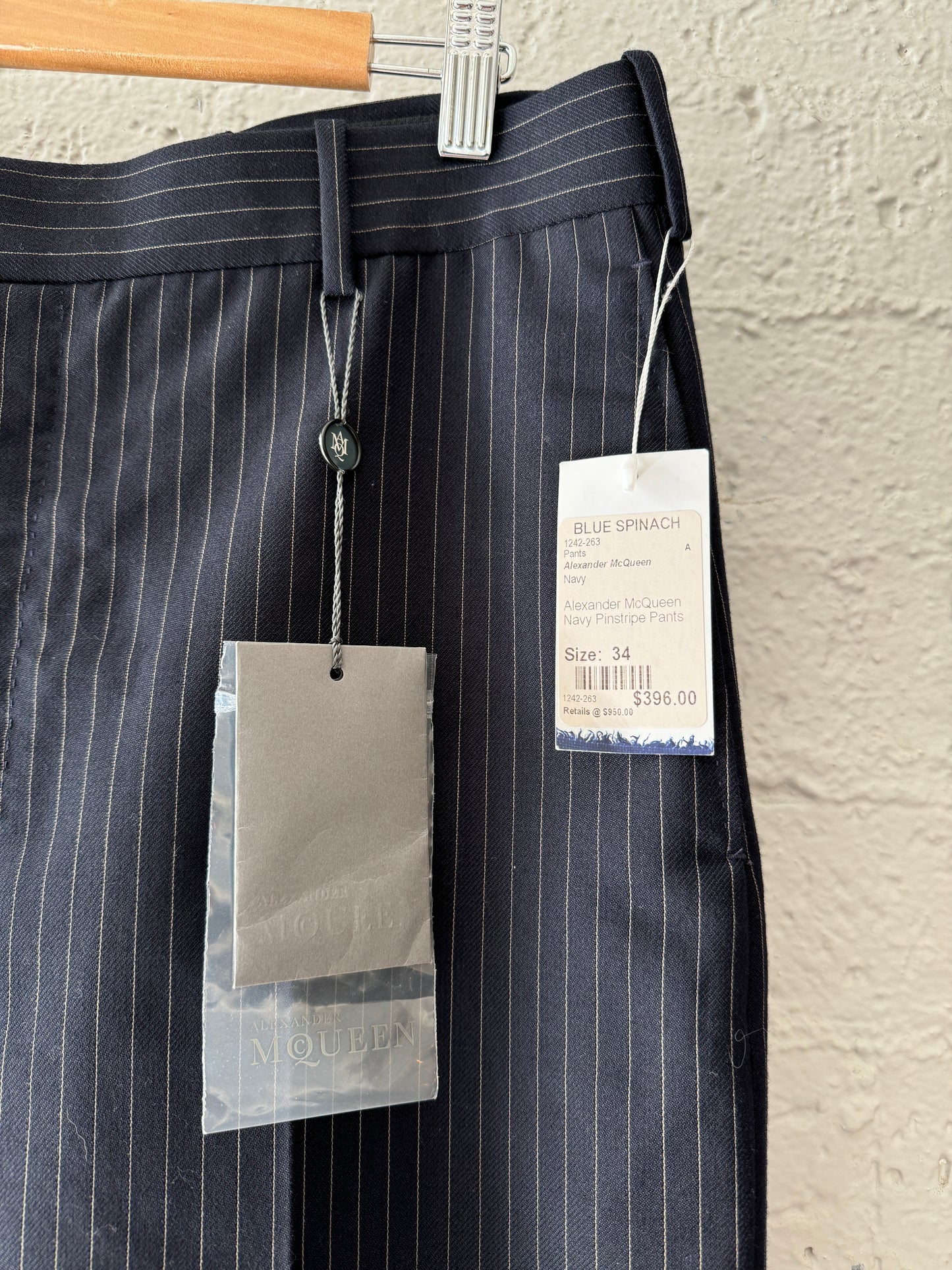 Alexander McQueen Pinstripe Pants (BNWT)