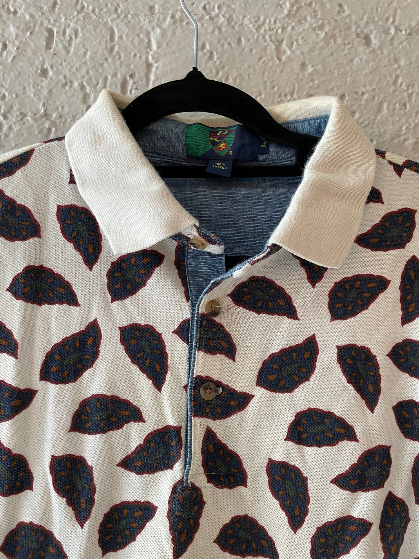Vintage long sleeve polo shirt