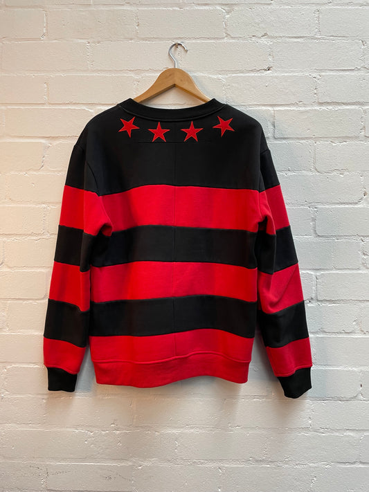 Givenchy Stars And Stripes Red/black Sweatshirt