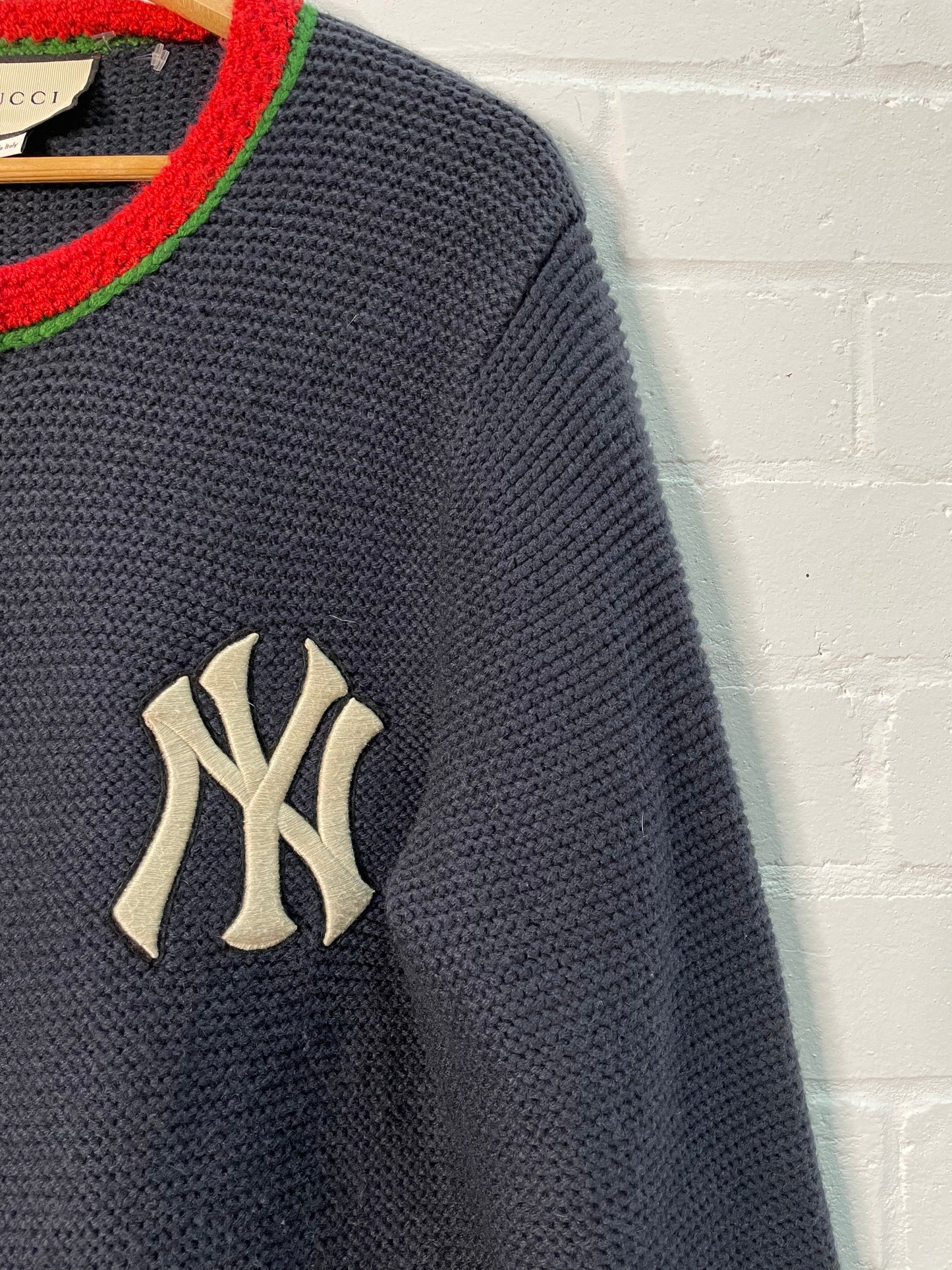 Gucci Yankees Wool Blend Cardigan