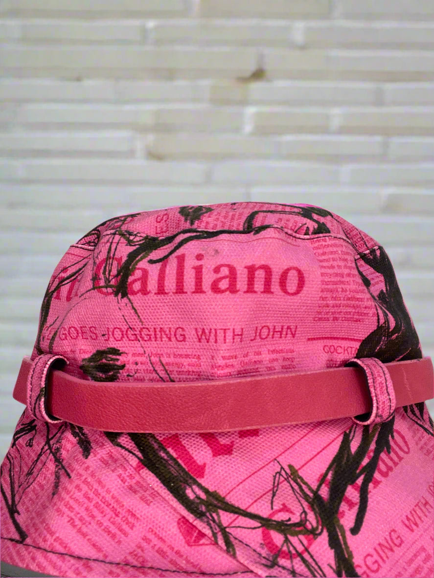 Galliano Gazette Print Hat