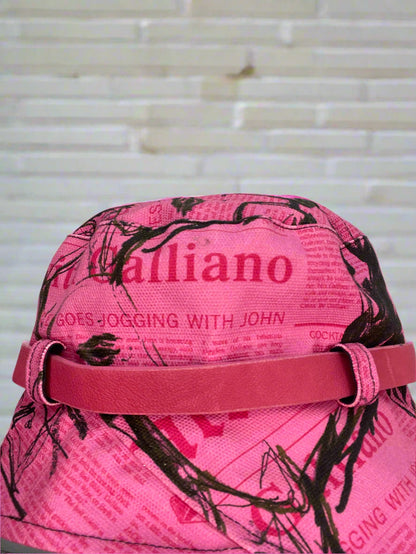 Galliano Gazette Print Hat