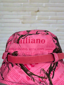 Galliano Gazette Print Hat