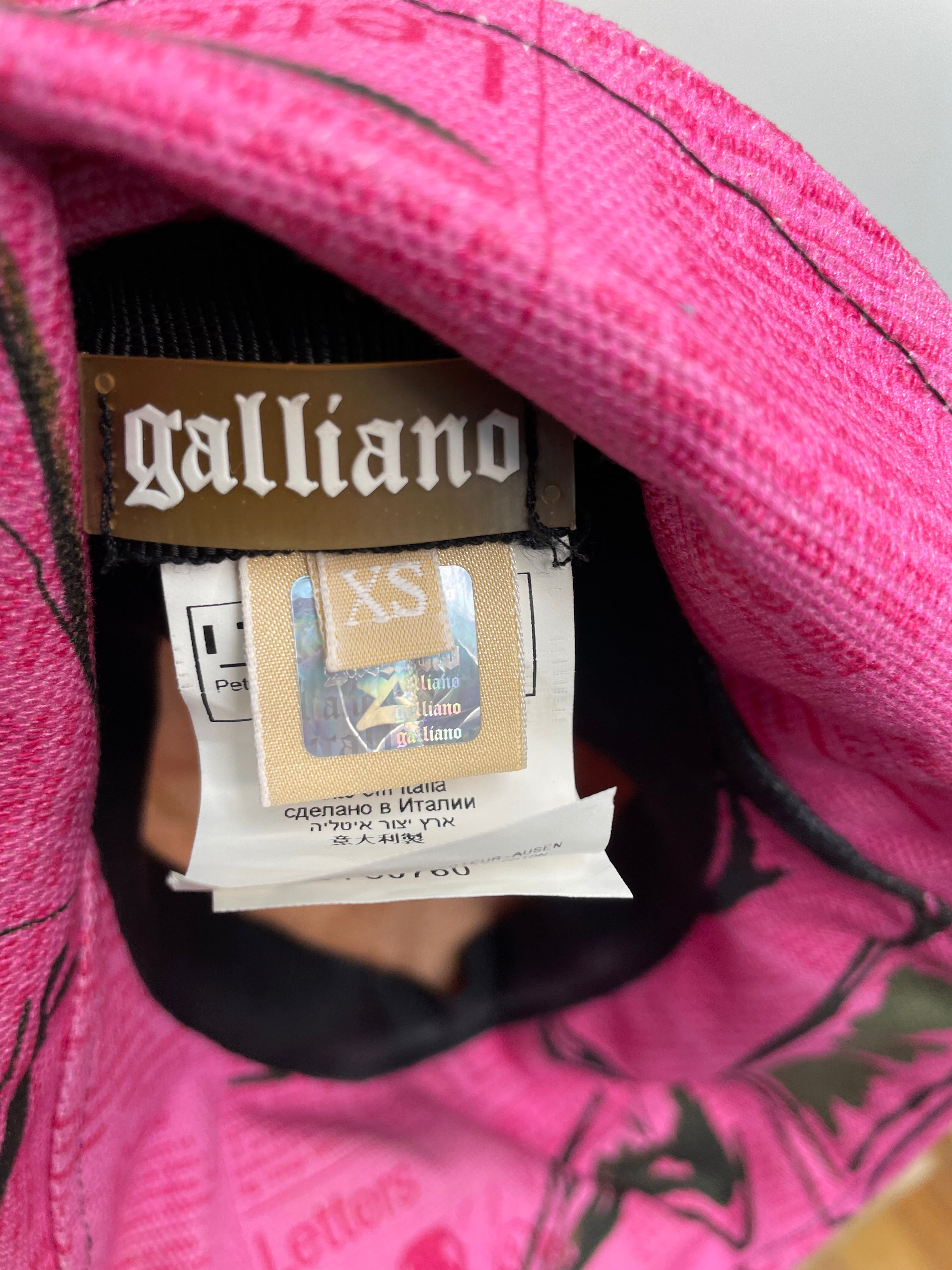 Galliano Gazette Print Hat