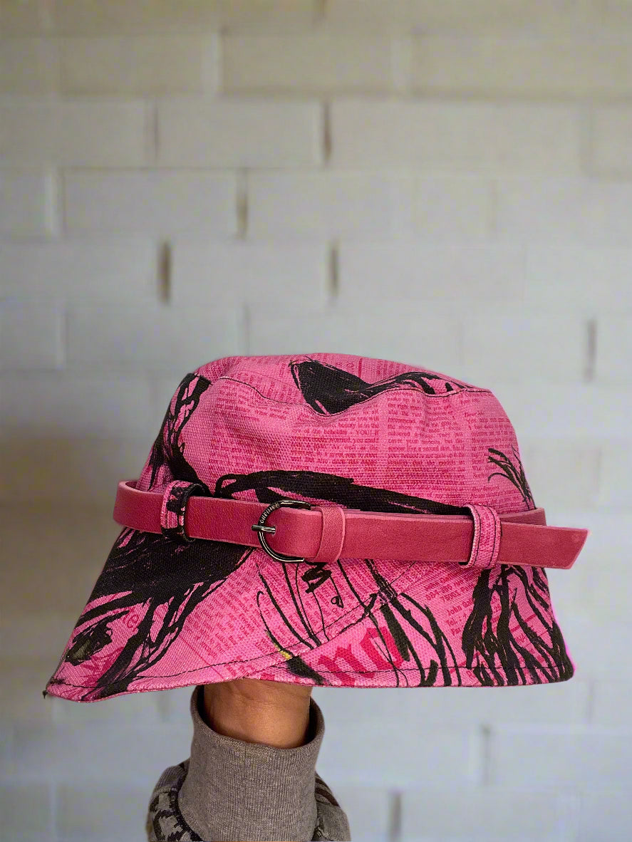 Galliano Gazette Print Hat