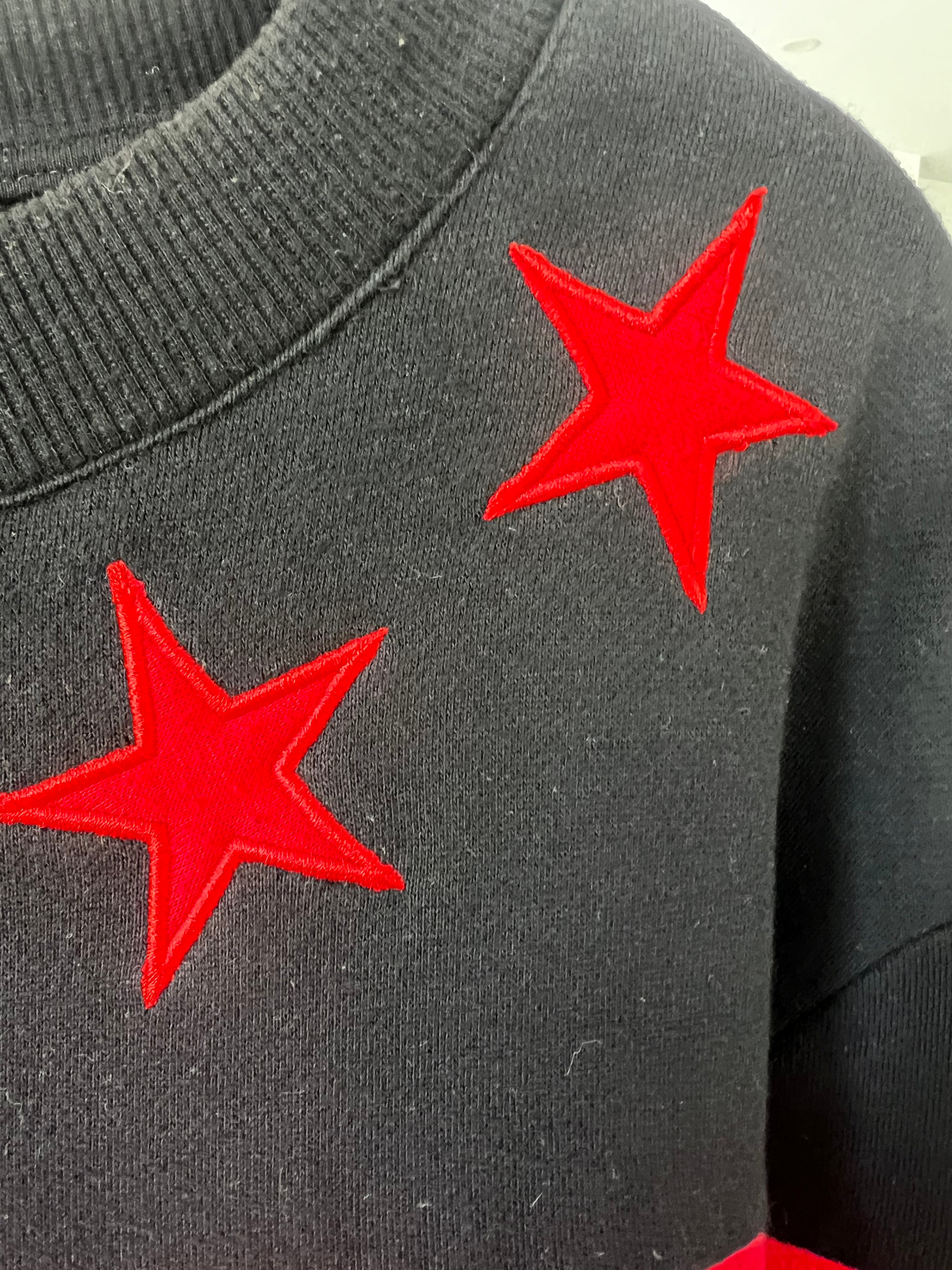 Givenchy Stars And Stripes Red/black Sweatshirt