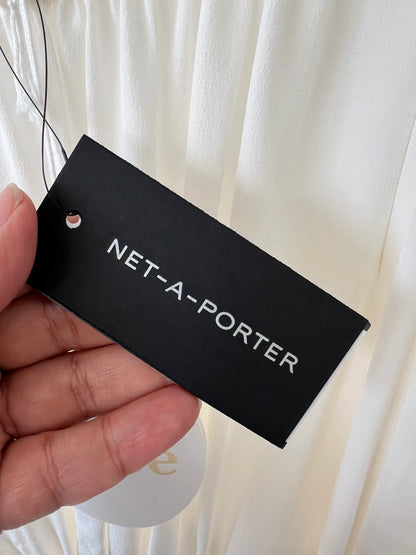 Chloé Off The Should Crepe De Chine Dress Midi Dress