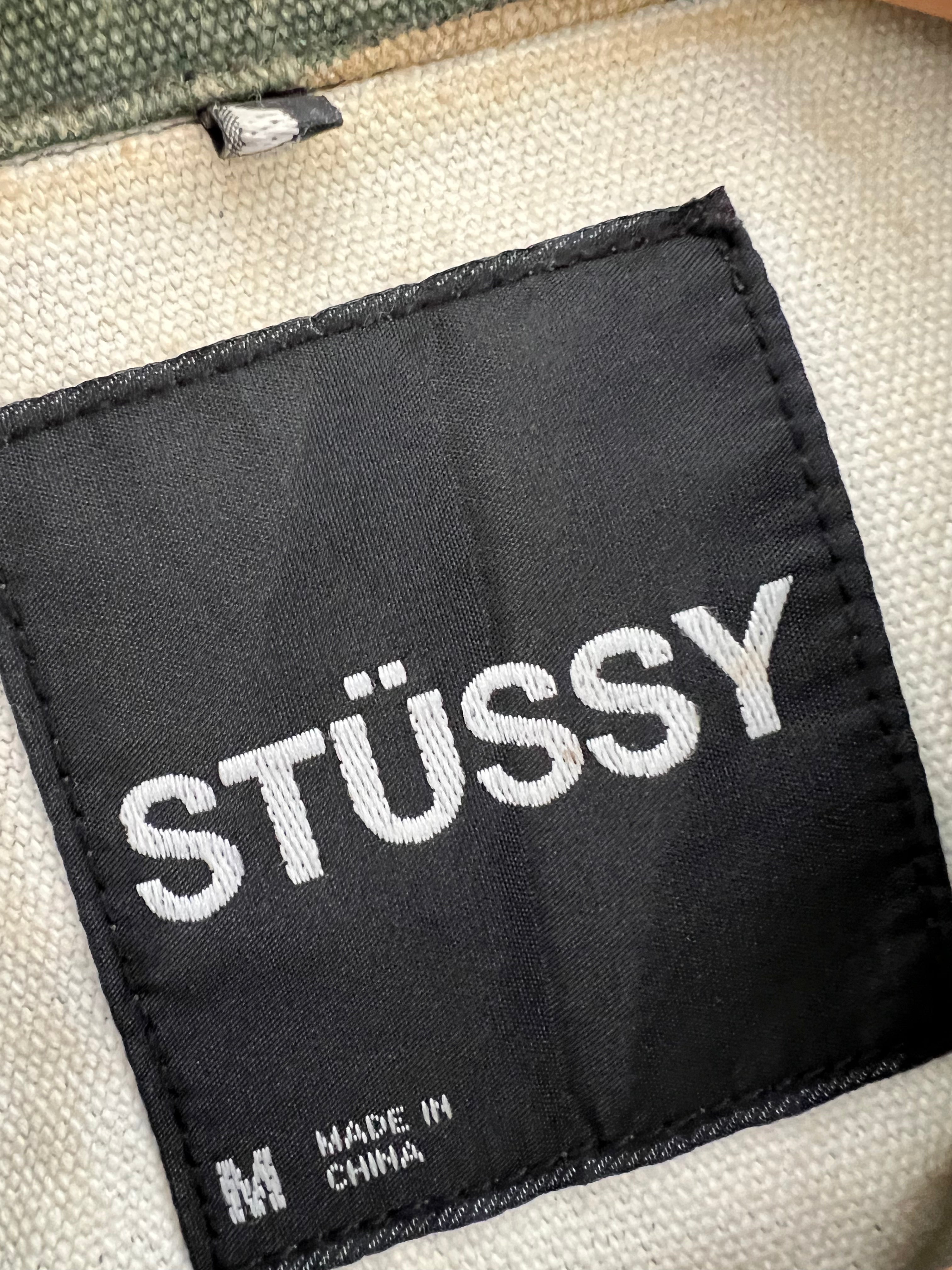 Vintage Stussy Camo Slayer Trucker Jacket