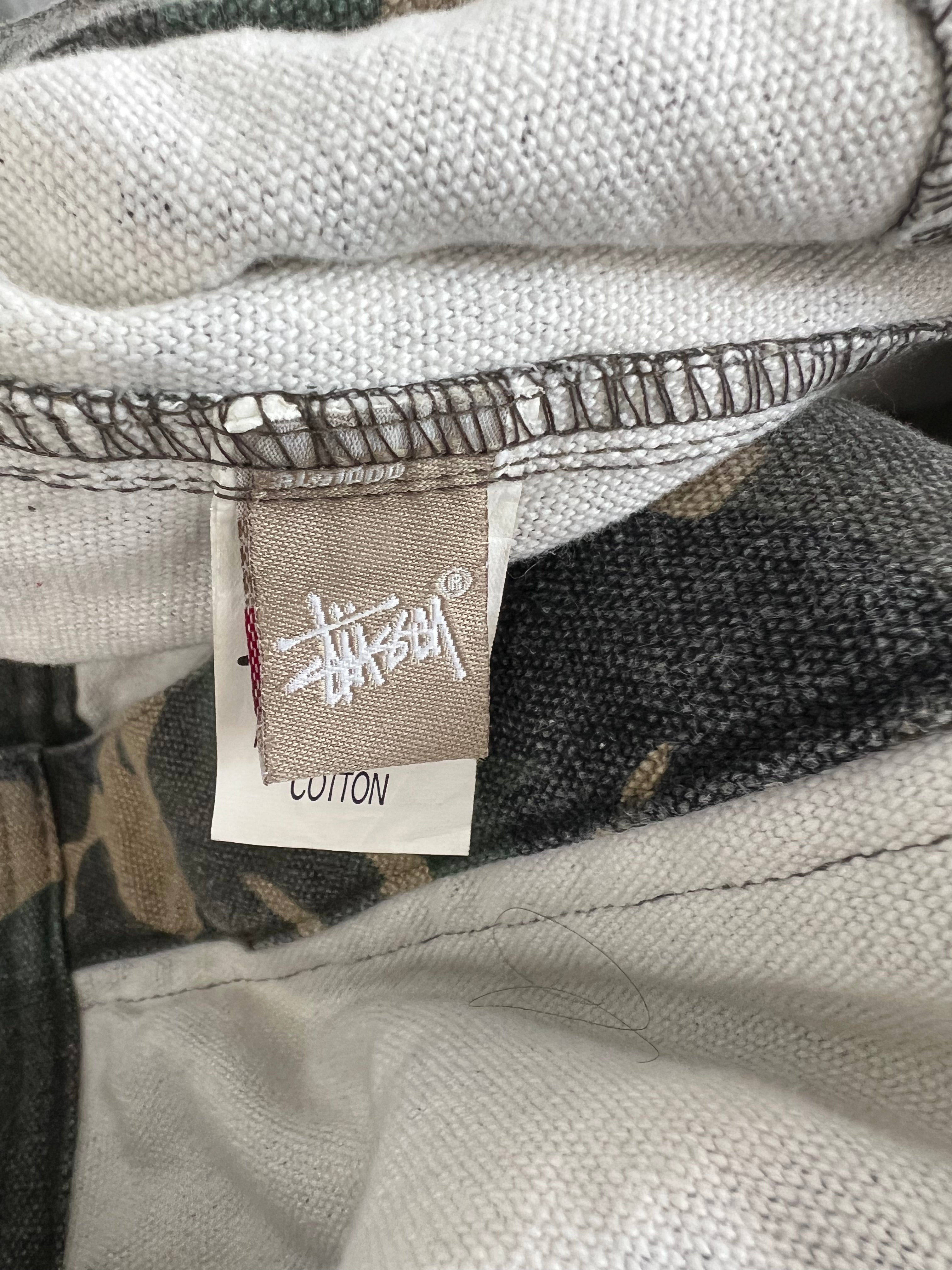 Vintage Stussy Camo Slayer Trucker Jacket