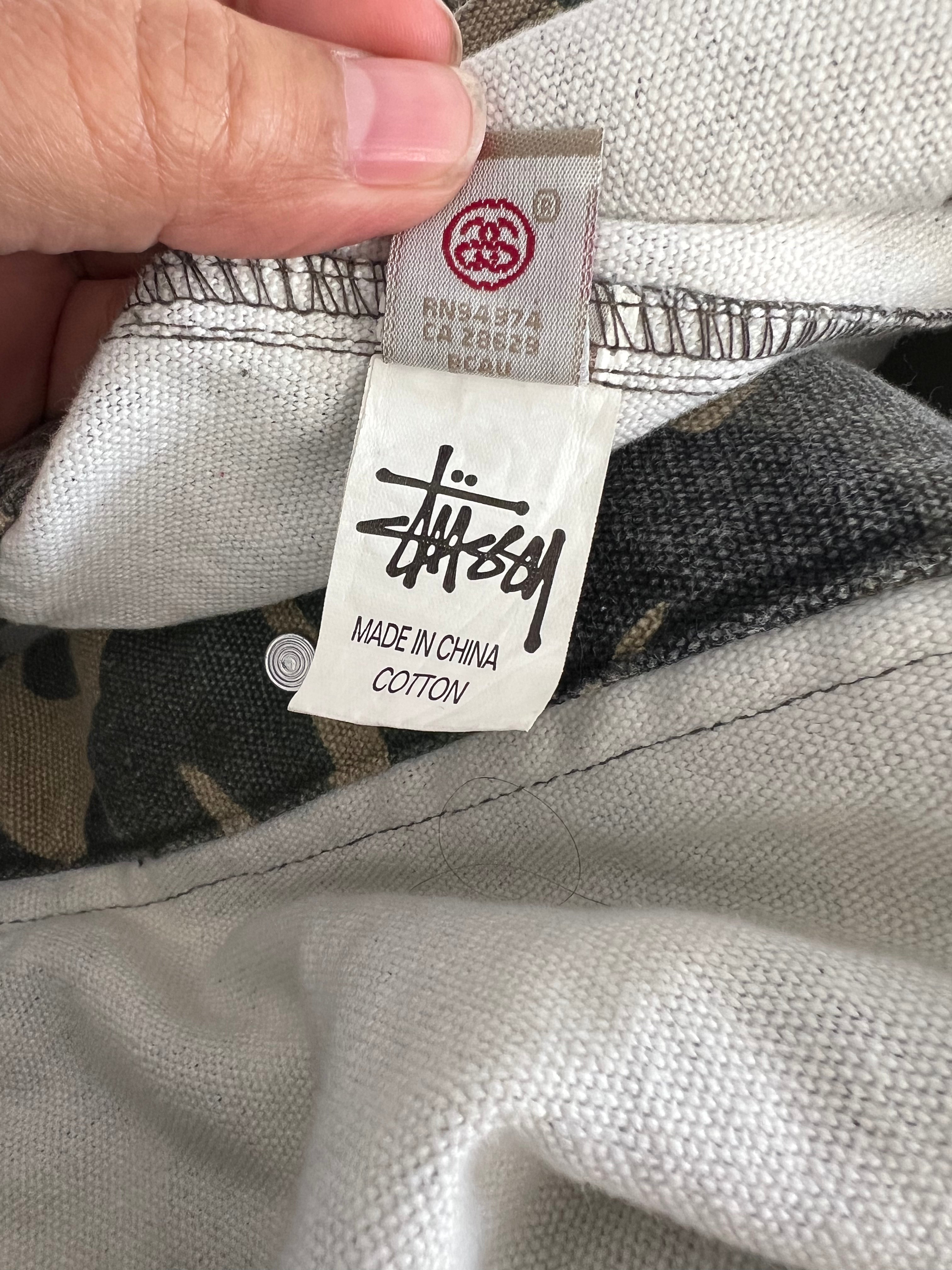 Vintage Stussy Camo Slayer Trucker Jacket
