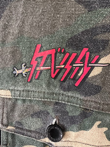 Vintage Stussy Camo Slayer Trucker Jacket