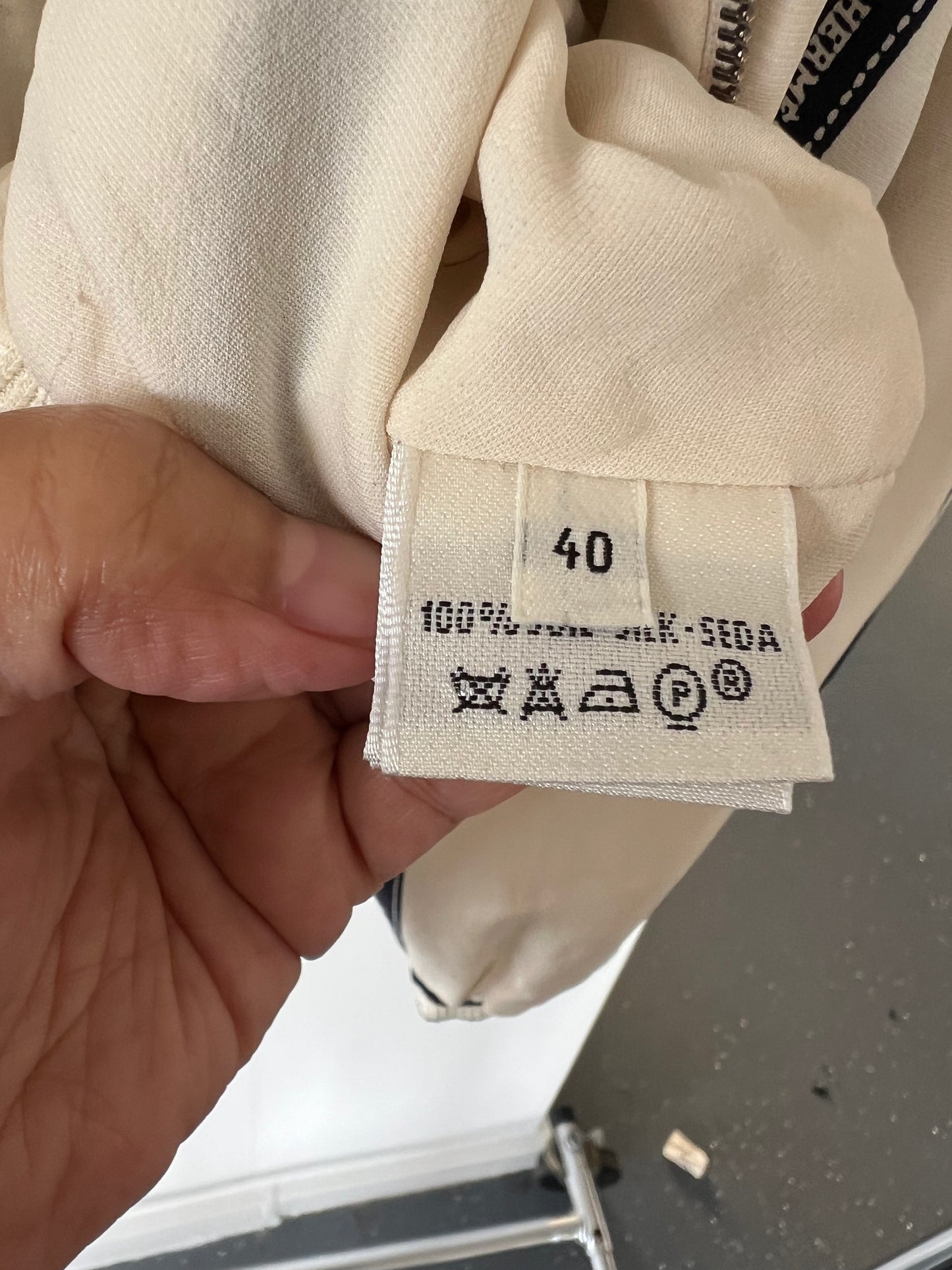 Hermes Silk Cropped Jacket