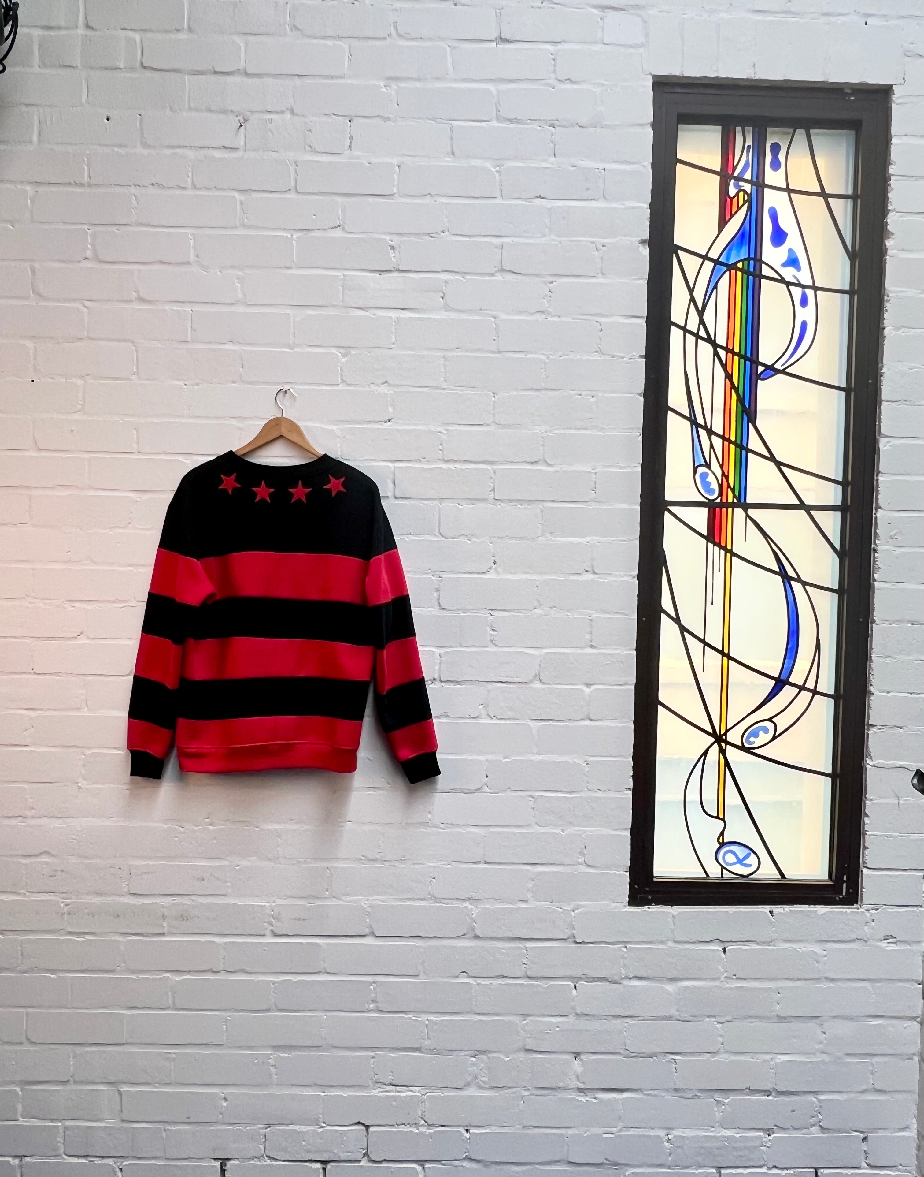 Givenchy Stars And Stripes Red/black Sweatshirt