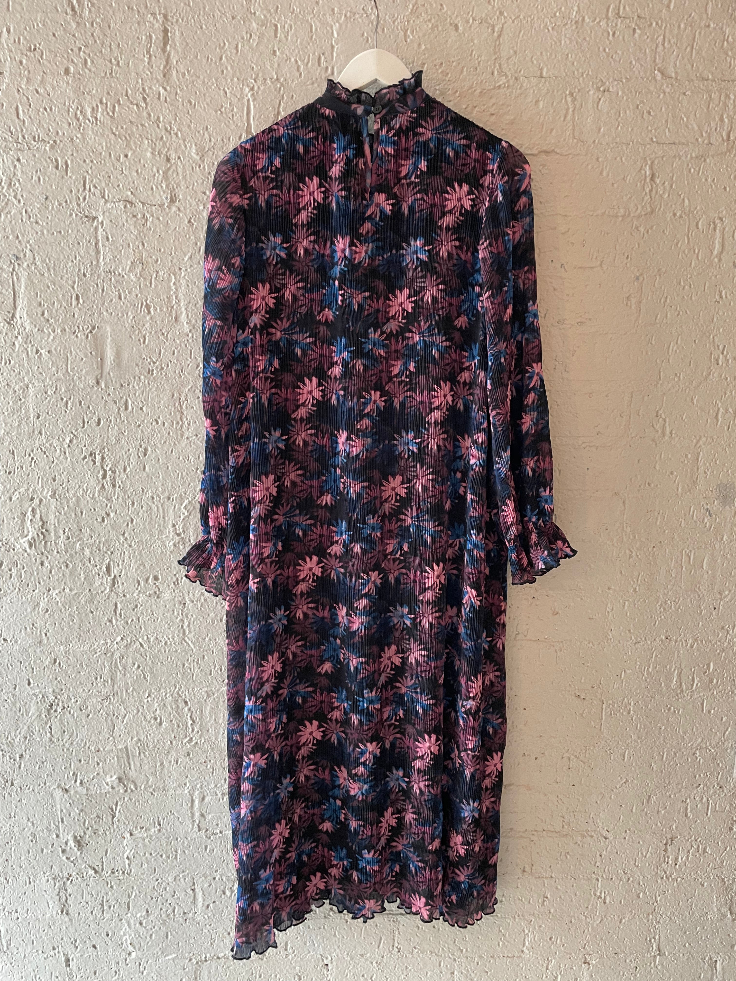 Ganni Long Sleeve Midi Dress