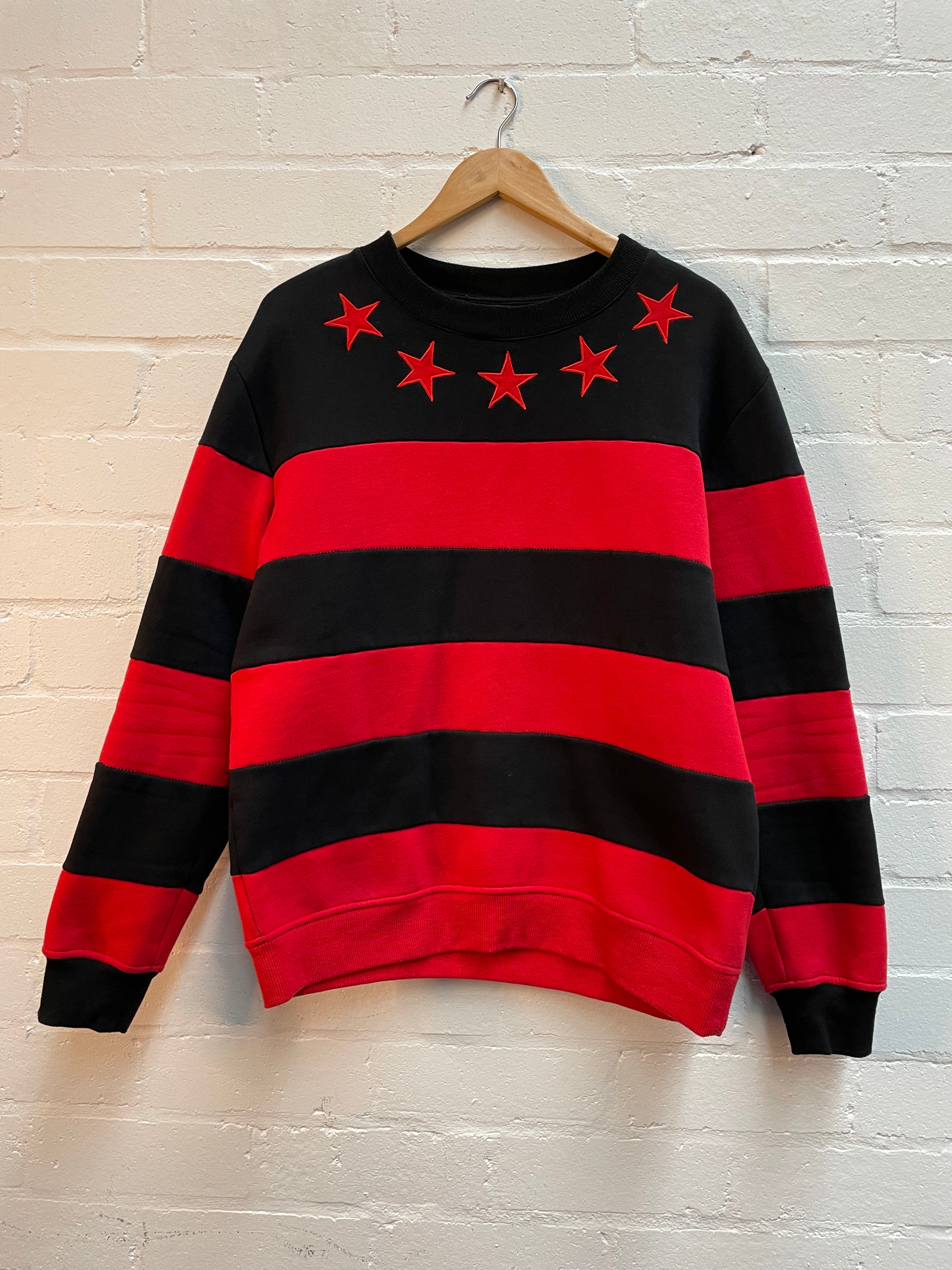Givenchy Stars And Stripes Red/black Sweatshirt
