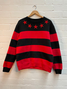 Givenchy Stars And Stripes Red/black Sweatshirt