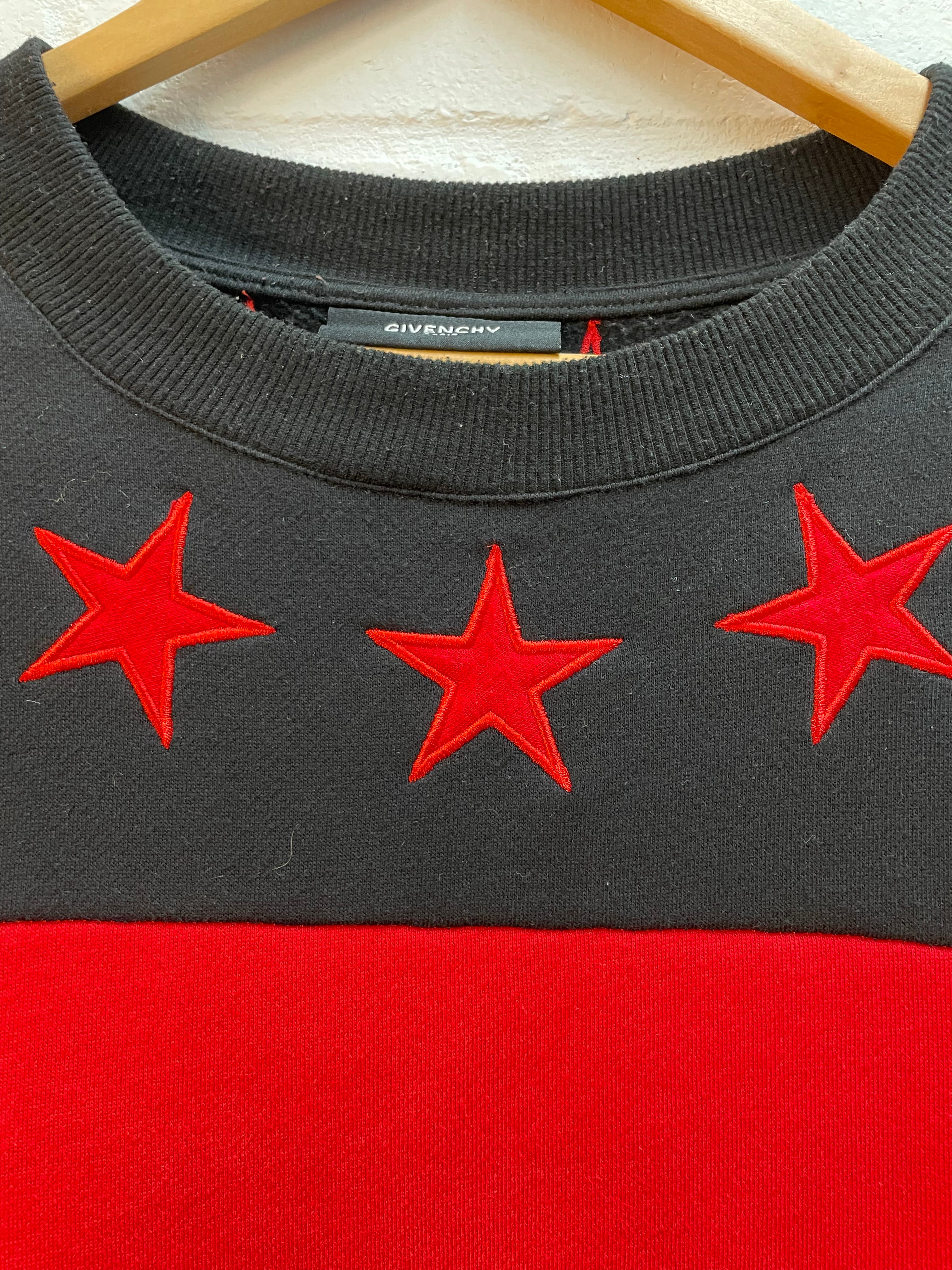 Givenchy Stars And Stripes Red/black Sweatshirt