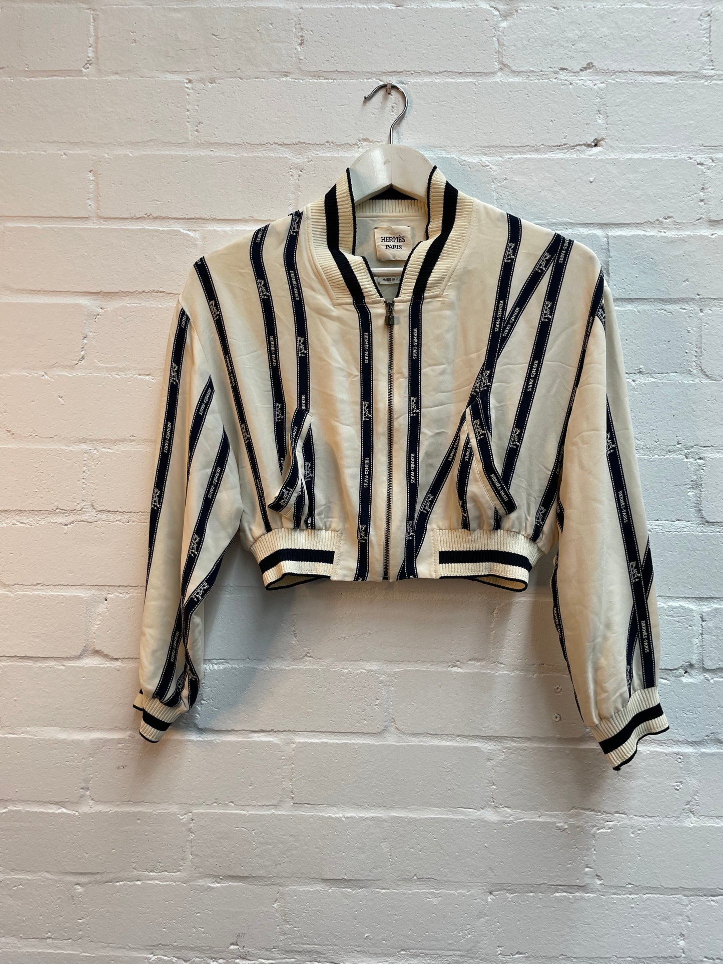 Hermes Silk Cropped Jacket