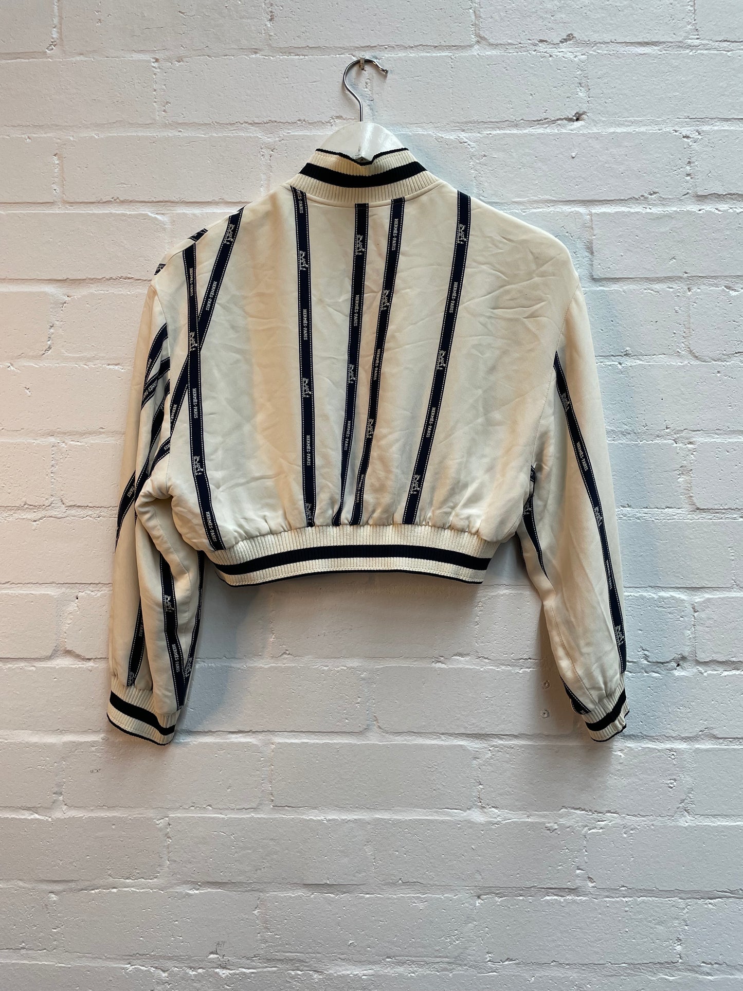 Hermes Silk Cropped Jacket