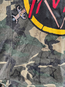 Vintage Stussy Camo Slayer Trucker Jacket