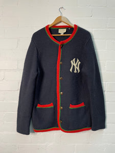 Gucci Yankees Wool Blend Cardigan