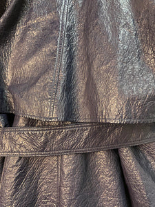 Christopher Esber Rippled Faux Leather Trench Coat
