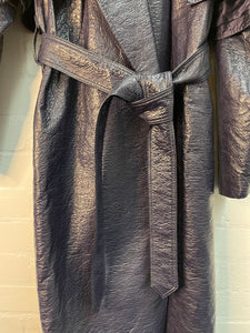 Christopher Esber Rippled Faux Leather Trench Coat